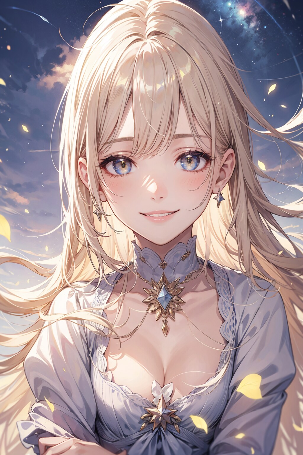 亜麻色の髪の女の子