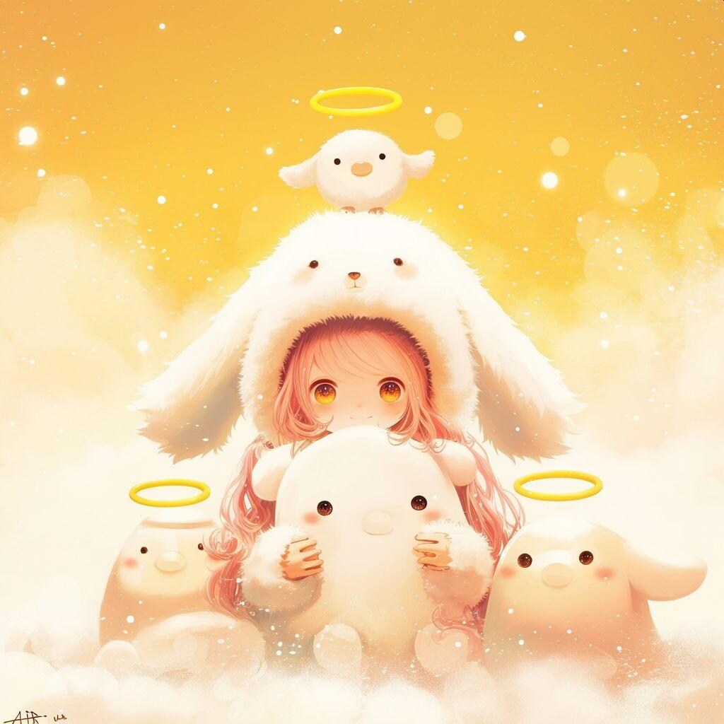 天使さんに囲まれて