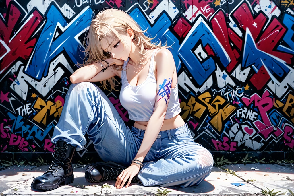 【Today's illustration】model１１「ストリート」