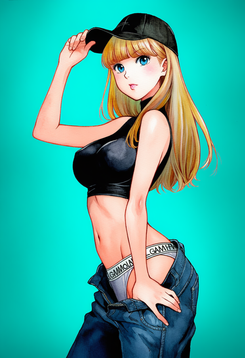 金髪ガール