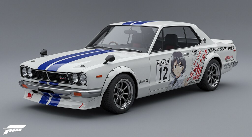 アニメ痛車スカイライン2000GT-R