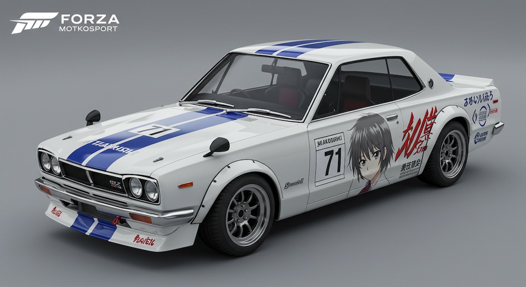 アニメ痛車スカイライン2000GT-R