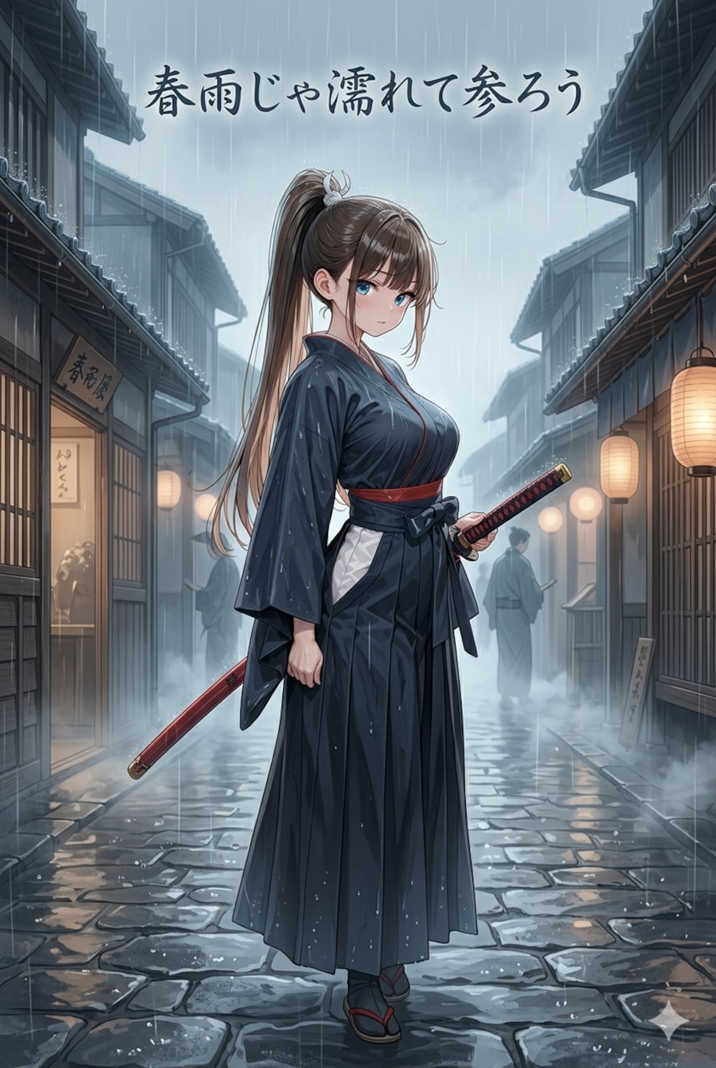 春雨じゃ濡れて参ろう