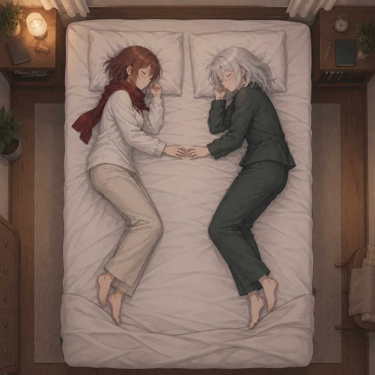 寄り添う眠り | の人気AIイラスト・グラビア