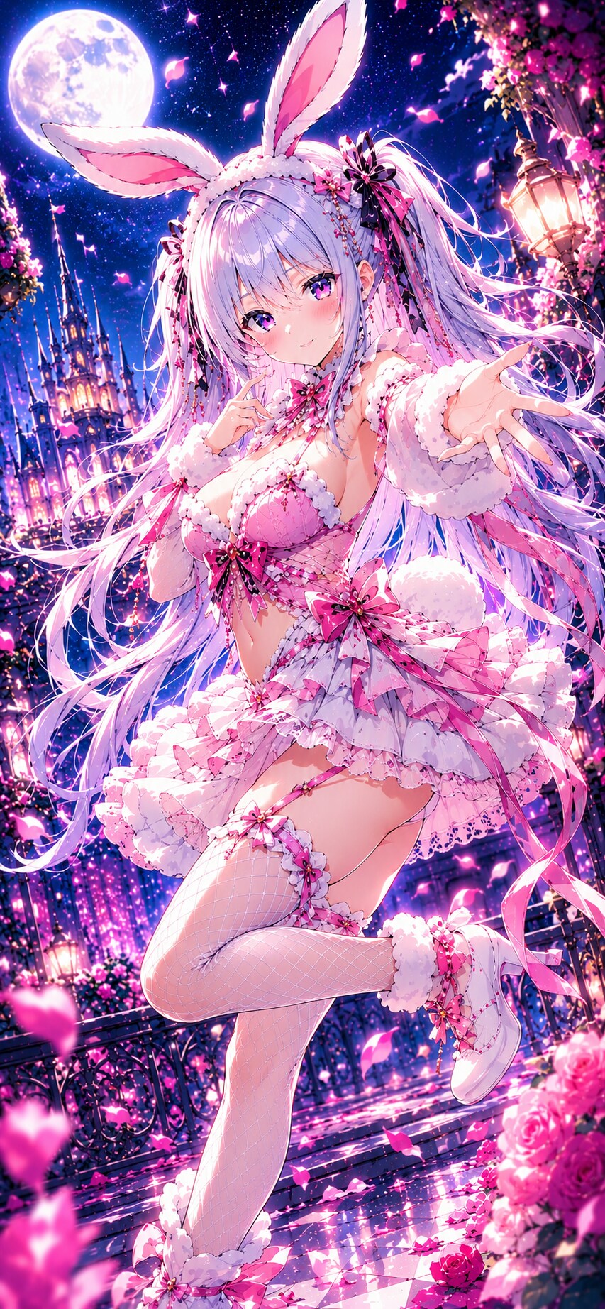 スマホ壁紙サイズ  【ゆるふわバニー】