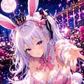 スマホ壁紙サイズ  【ゆるふわバニー】 4枚目