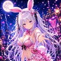スマホ壁紙サイズ  【ゆるふわバニー】 3枚目
