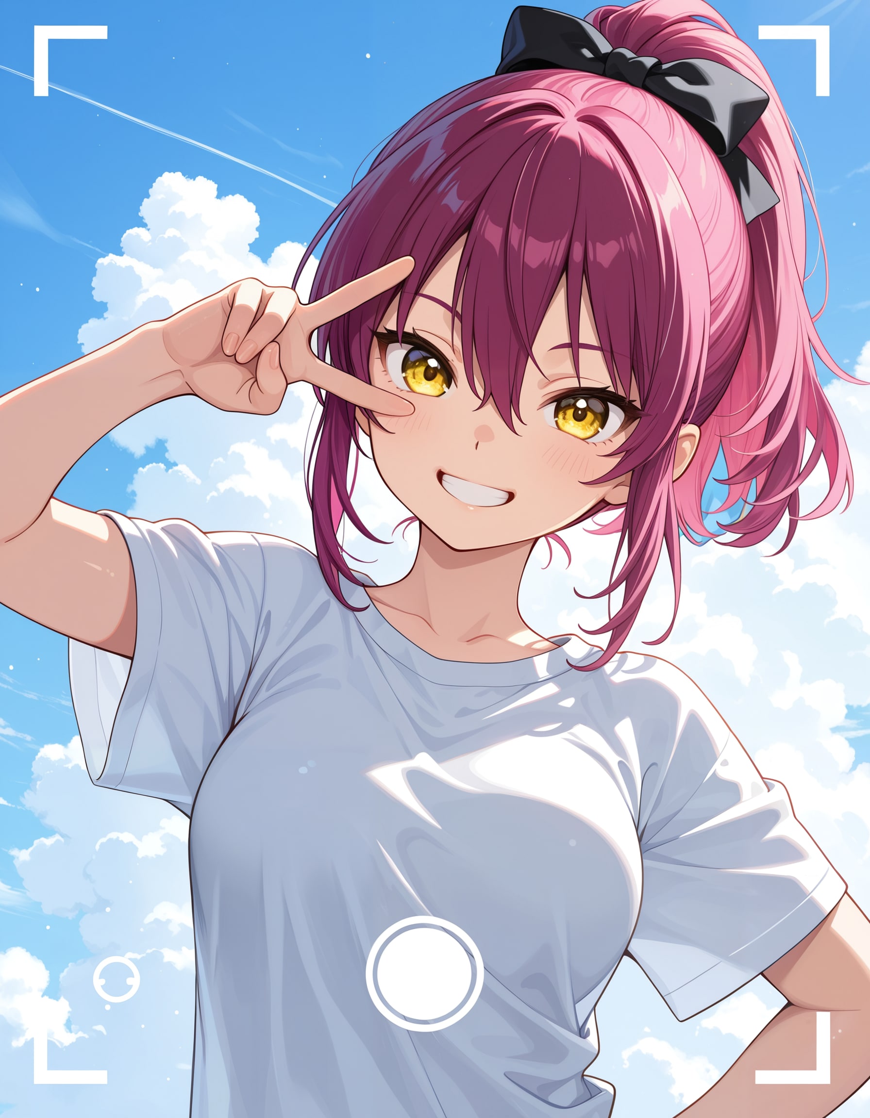 08/22｜はいチーズ！の日の渚沙ちゃん | の人気AIイラスト・グラビア