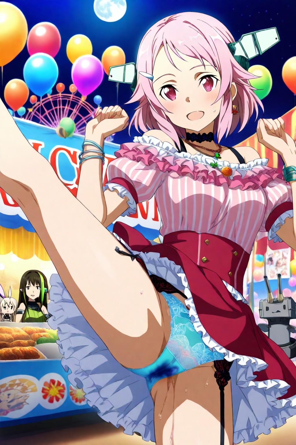遊園地ではしゃぐＳＡＯの子たち