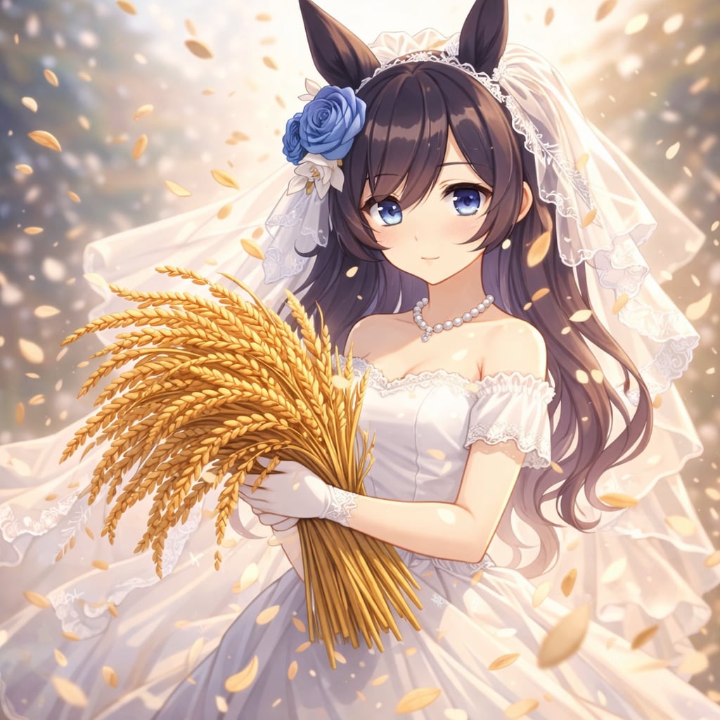 稲穂を持つ花嫁 | の人気AIイラスト・グラビア