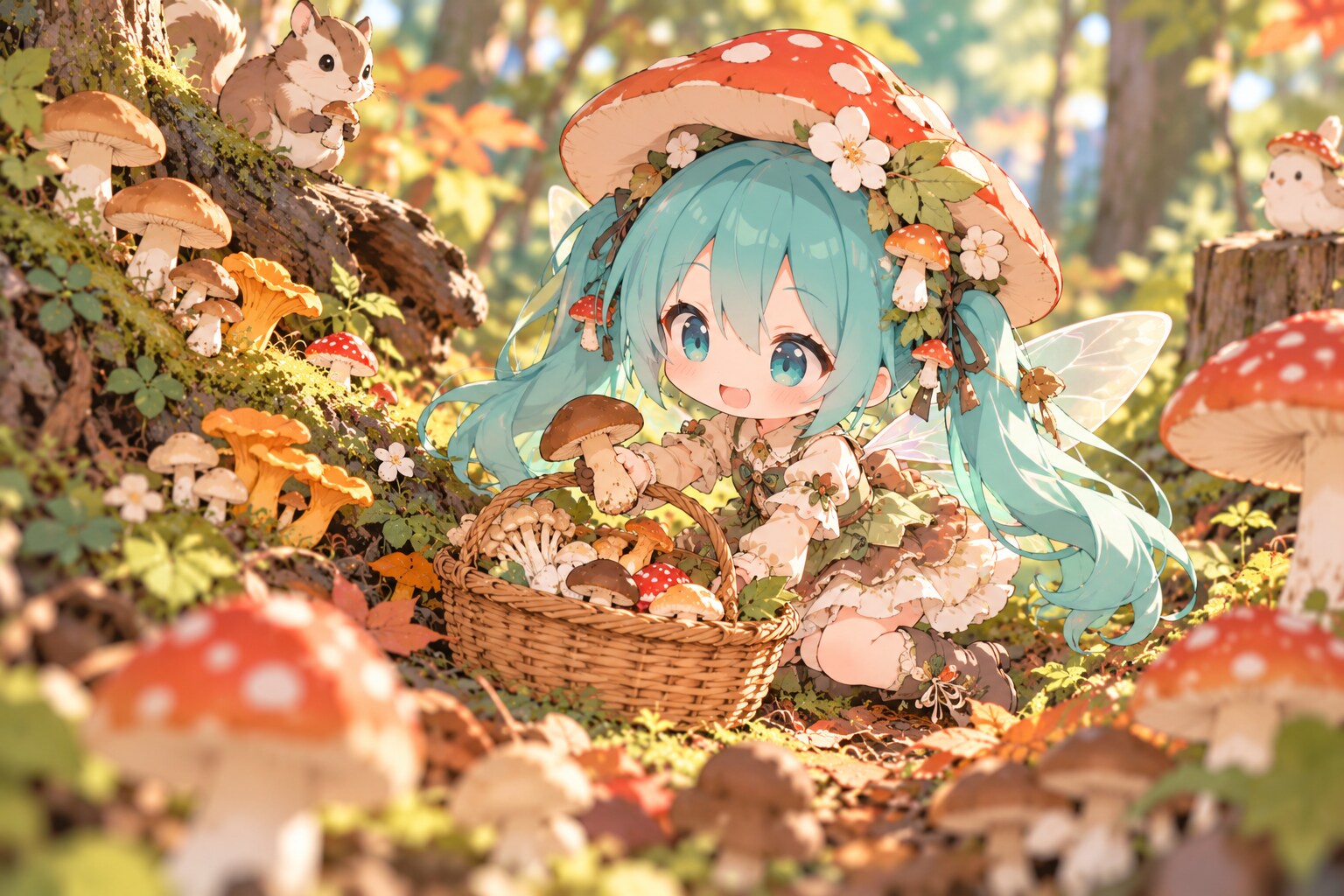 キノコ狩り | の人気AIイラスト・グラビア