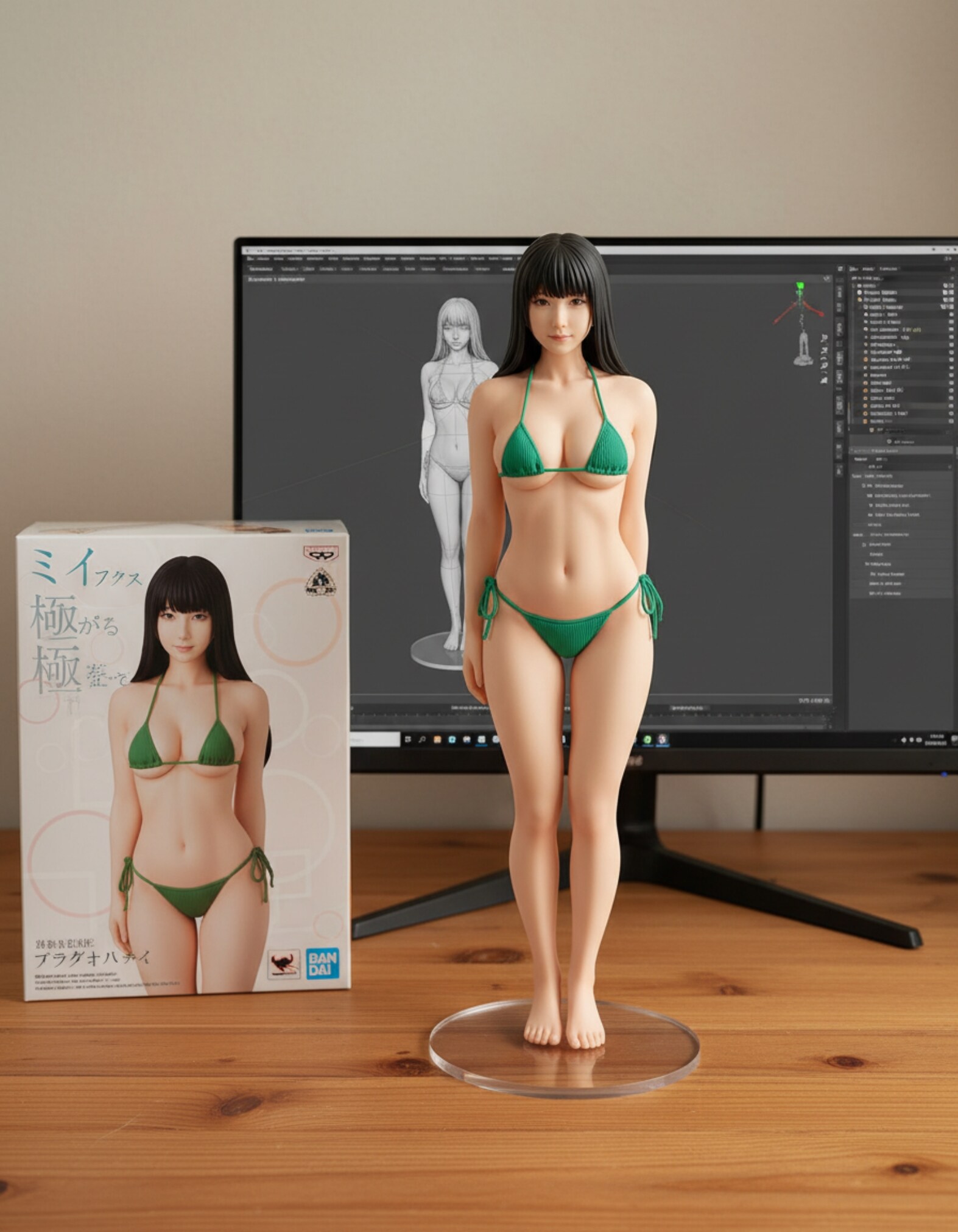 緑マイクロビキニフィギュア