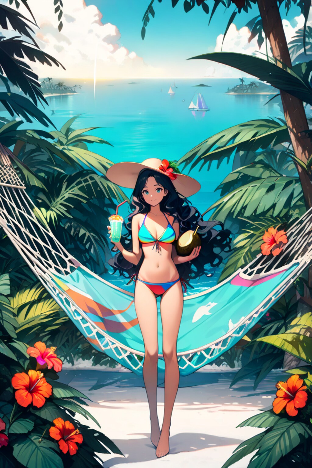 そよ風に揺れる