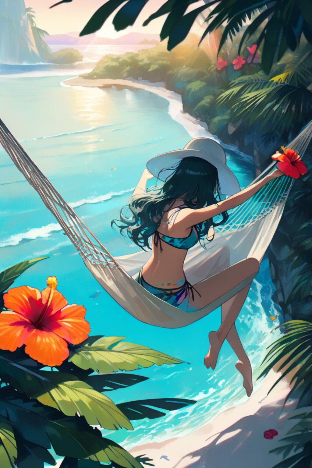 そよ風に揺れる