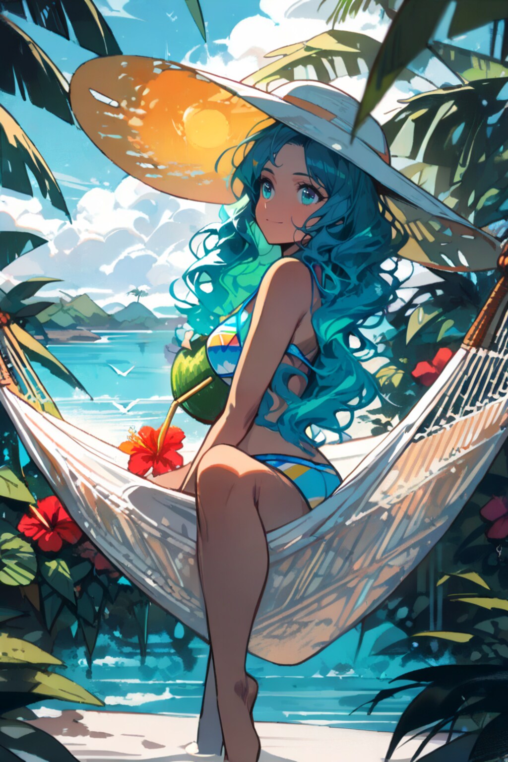 そよ風に揺れる