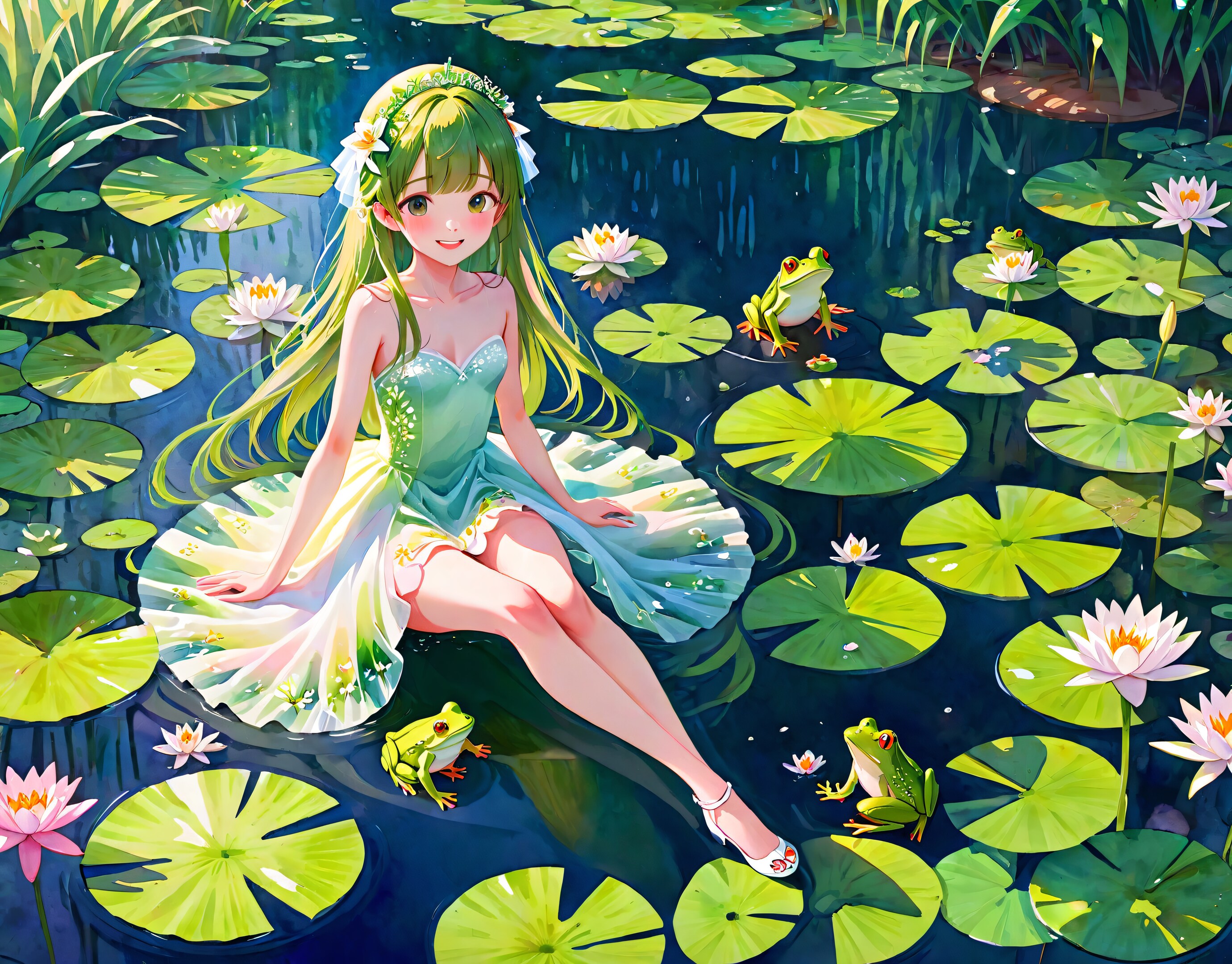 おはようございます🐸 | の人気AIイラスト・グラビア