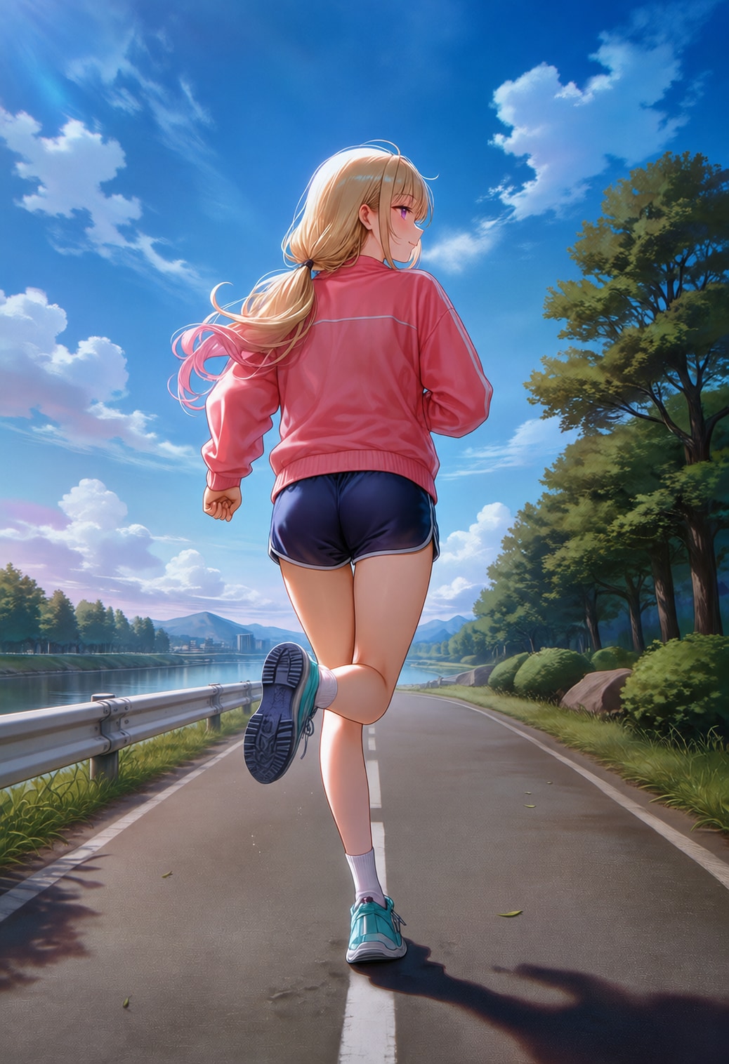 河川敷ランニング