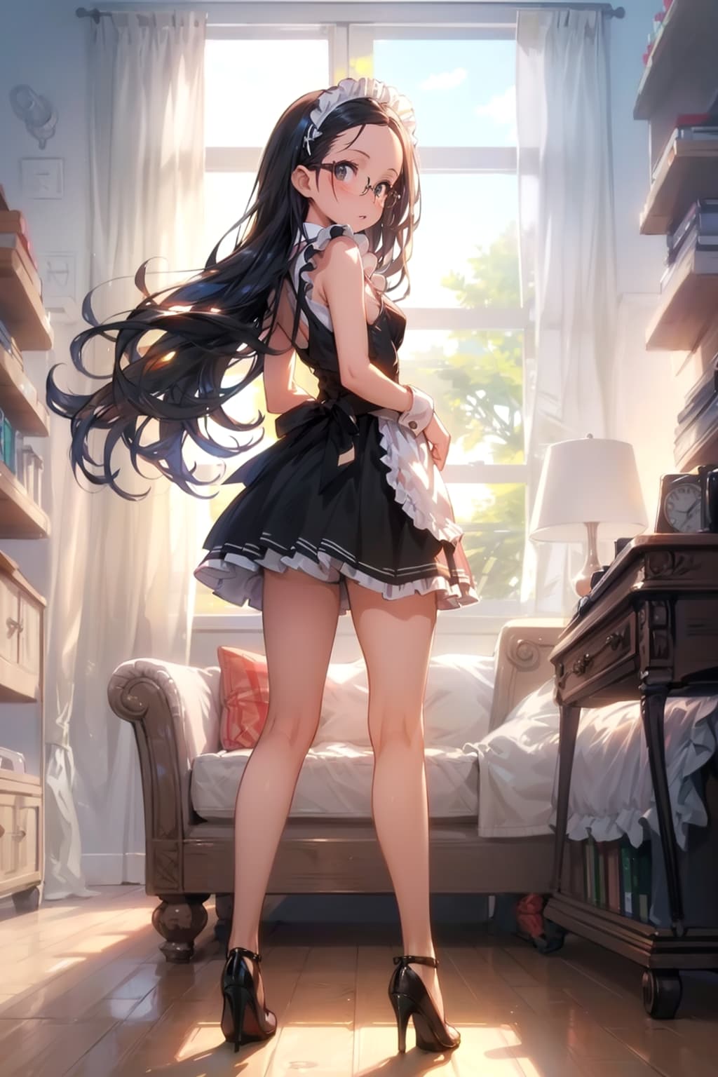 メイドの眼鏡っ娘