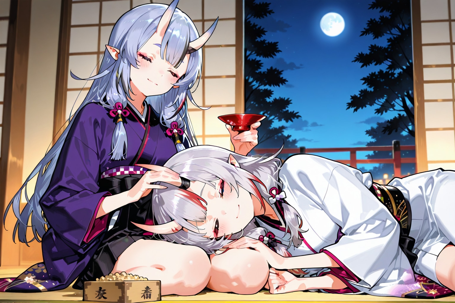 鬼、2匹