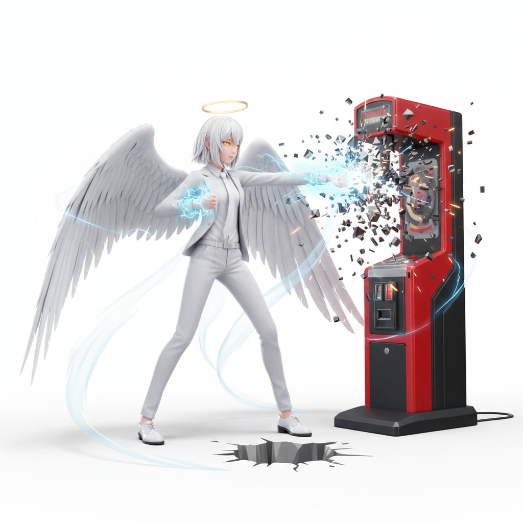 天使vsパンチグマシーン Round 1