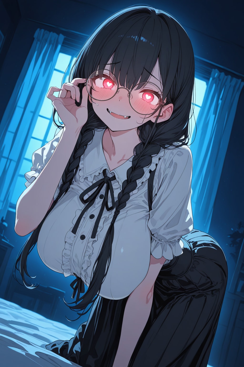 ハート目おさげ | の人気AIイラスト・グラビア