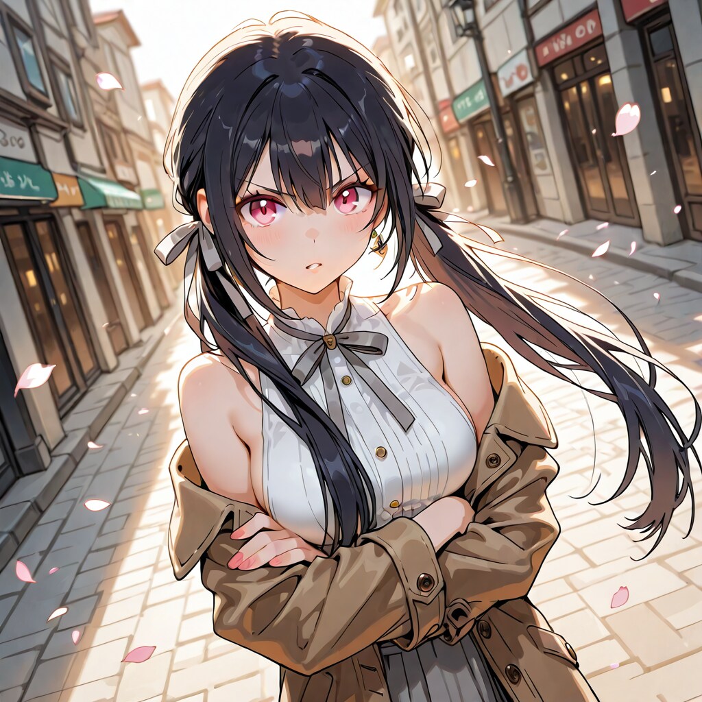 凛々しい系ツインテ娘