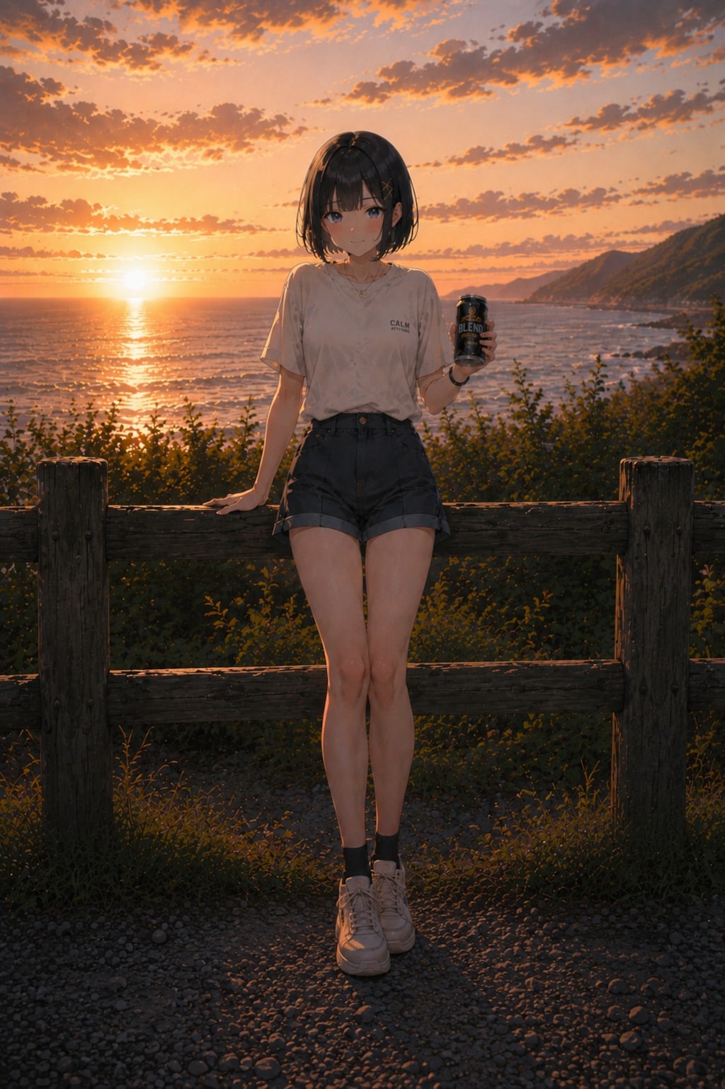 夕暮れのドライブ
