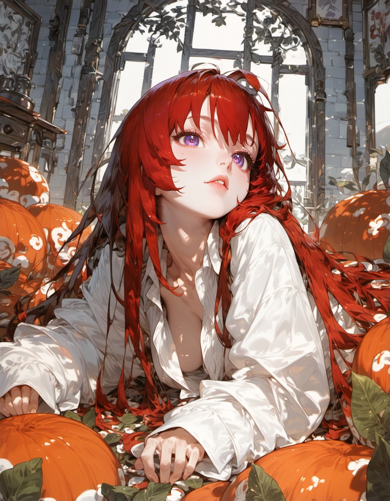 Crimson in the Garden | の人気AIイラスト・グラビア