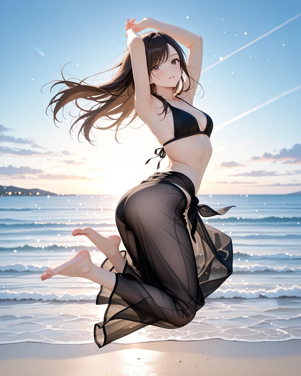 水着とパレオスタイル