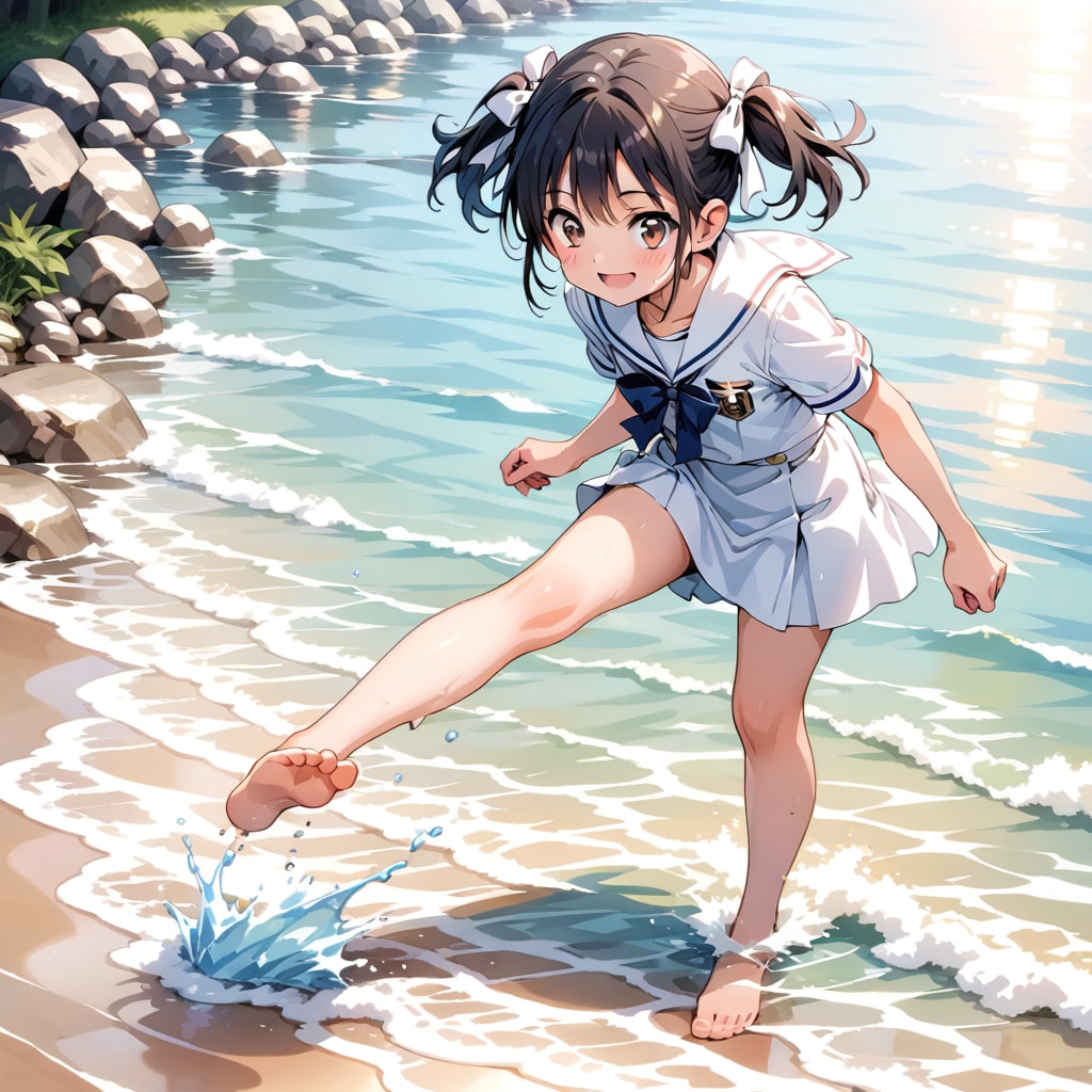 川遊び