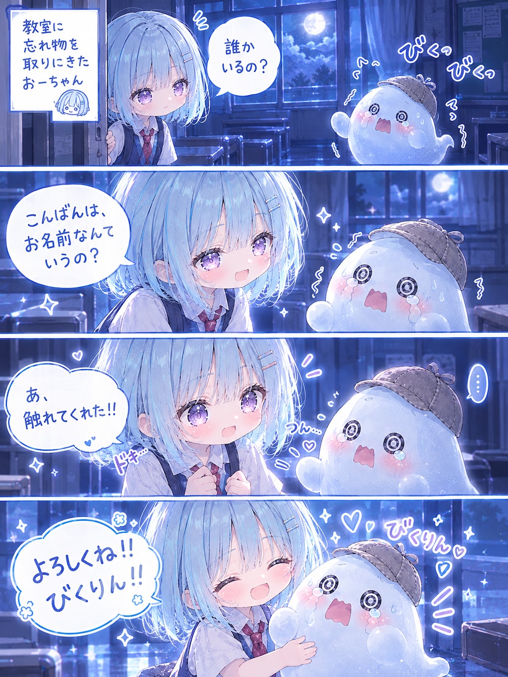 【漫画版】夜の教室で