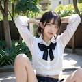 公園で露出①人目 3枚目