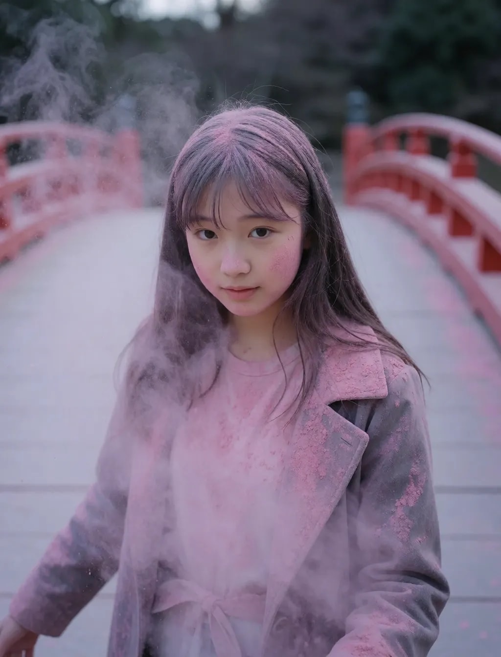 今朝の粉まみれ