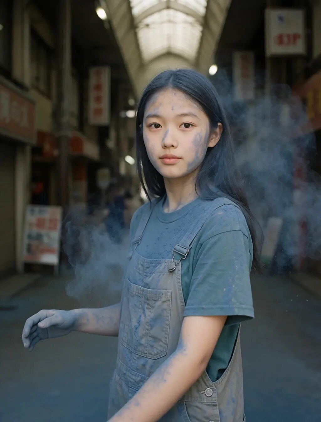 今朝の粉まみれ