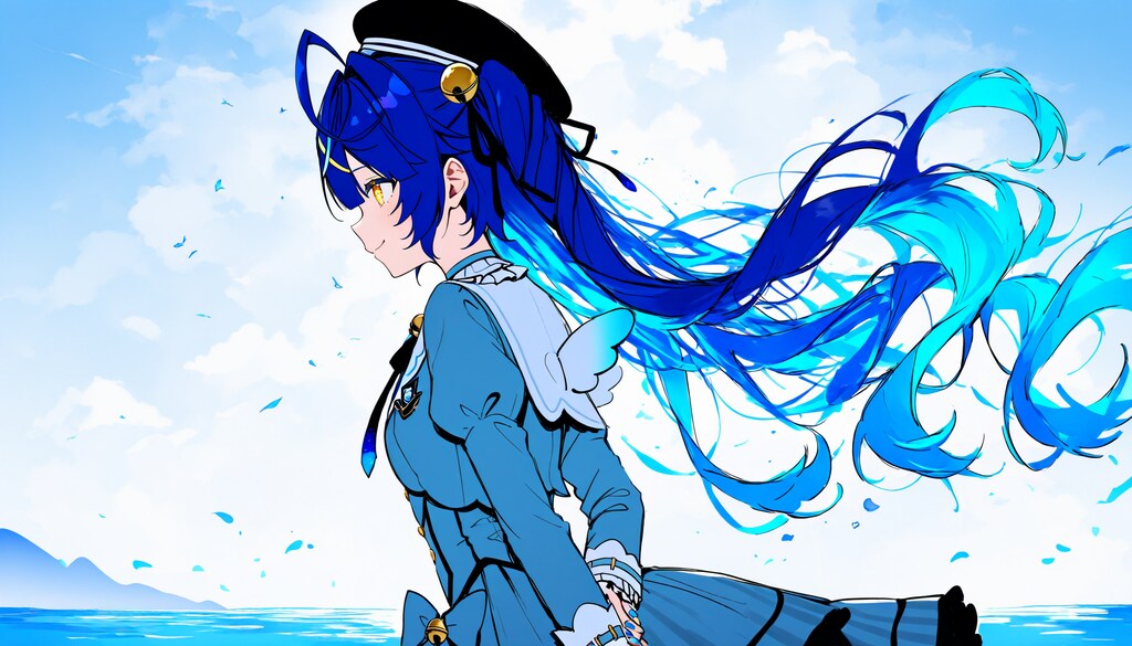 青 - 天宮こころ / にじさんじ