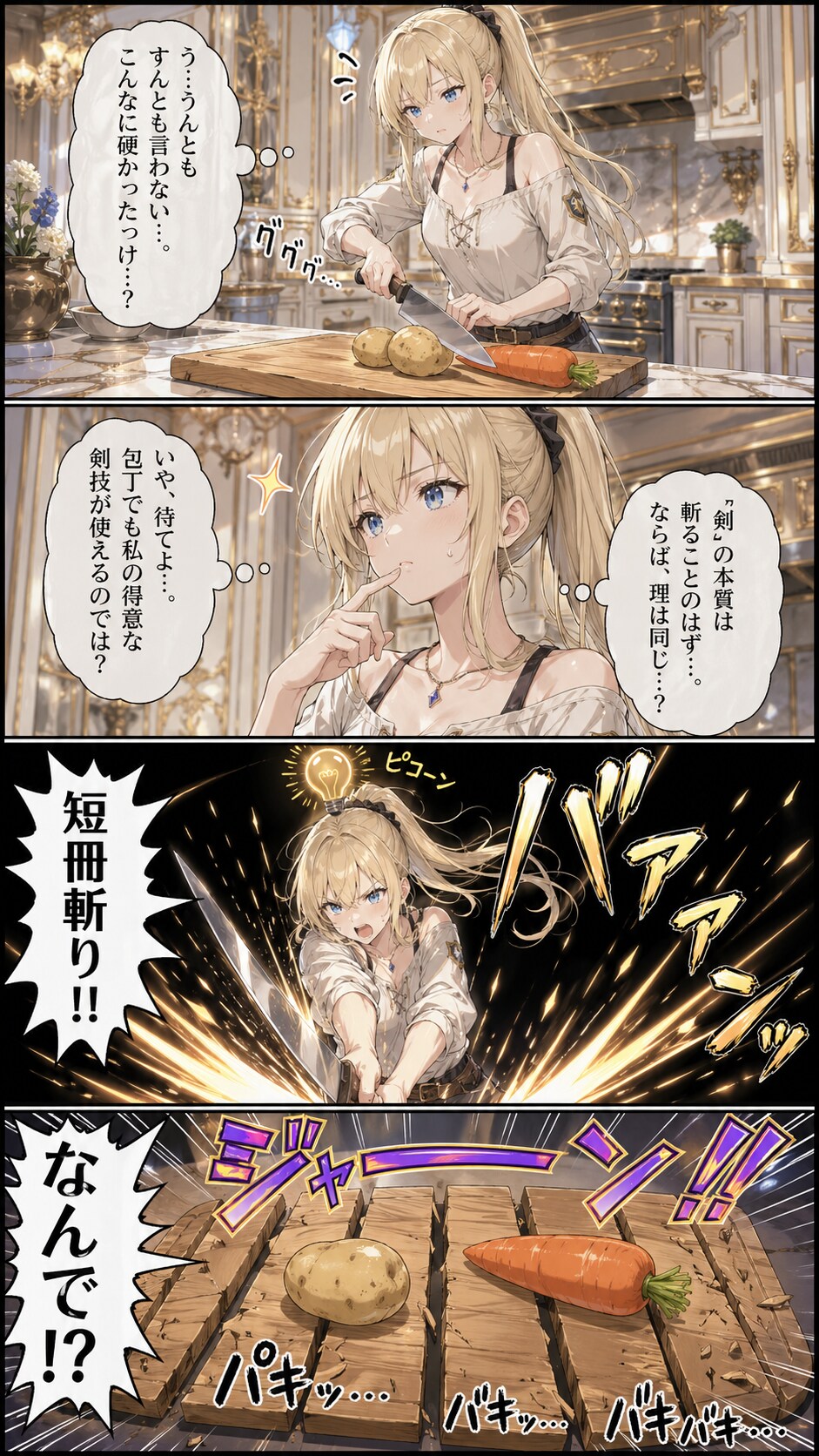 謎の美女様は料理が苦手