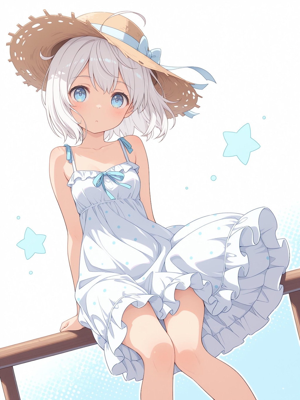 麦わら帽子とワンピース