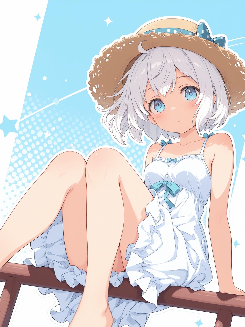 麦わら帽子とワンピース