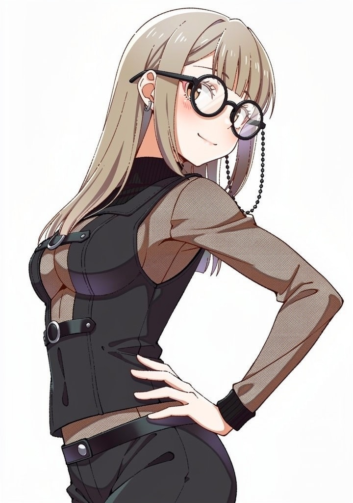 金髪メガネ女子 | の人気AIイラスト・グラビア