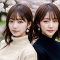 【12枚】お花見姉妹 10枚目