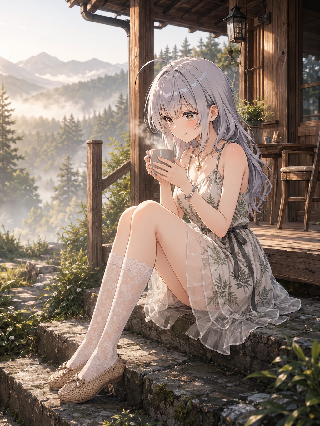 霧の中の一杯