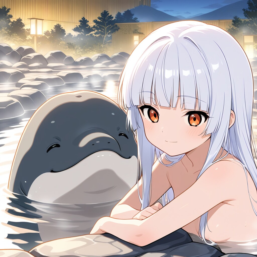 イルカと触れ合える温泉