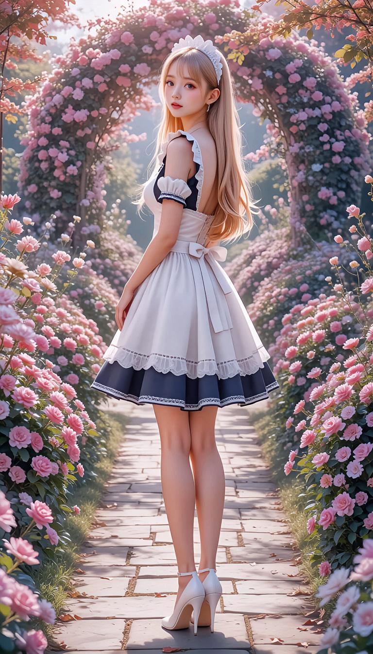 振り返る君 | の人気AIイラスト・グラビア