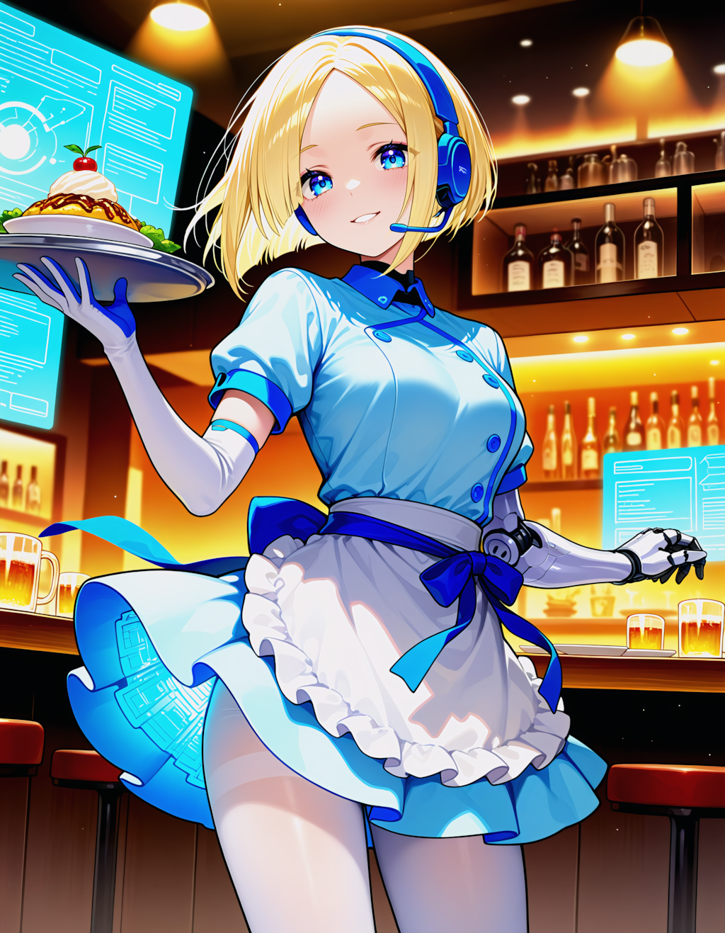 VRレストランのAIウェイトレス