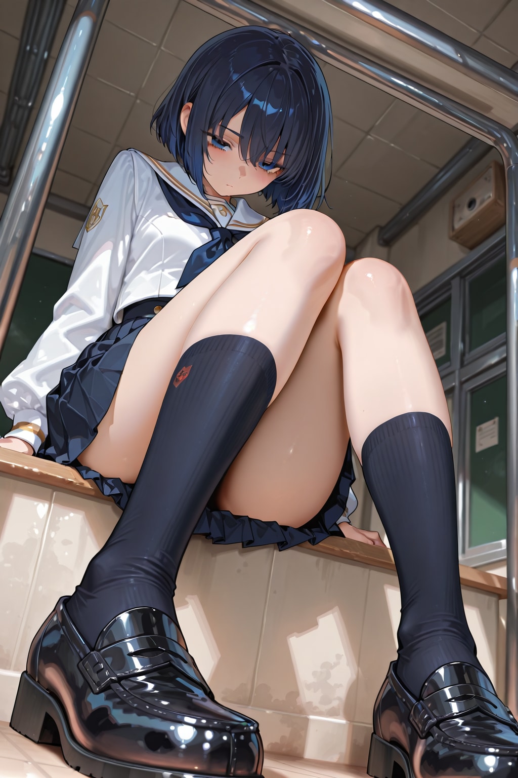 ローファーのツヤ感が良き