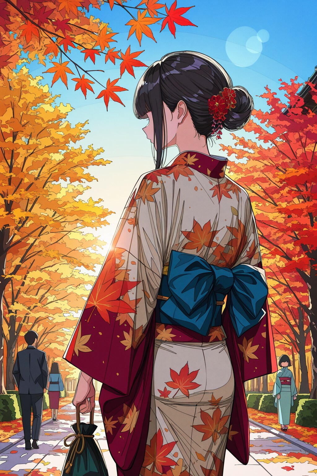 秋のお出掛け | の人気AIイラスト・グラビア