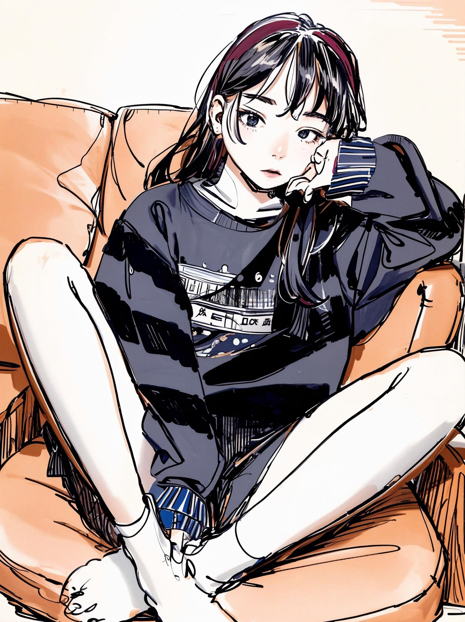 妹をラフに描いてみた