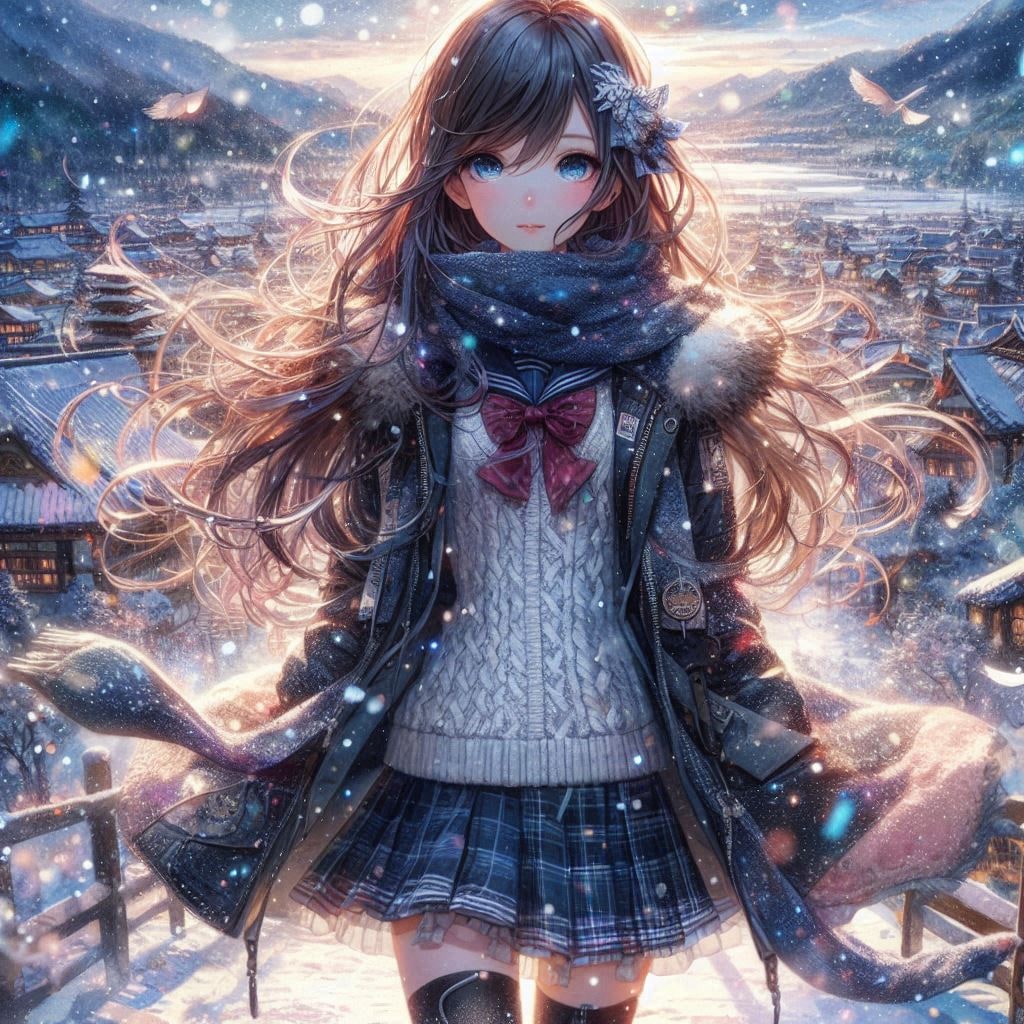 冬の街並み | の人気AIイラスト・グラビア