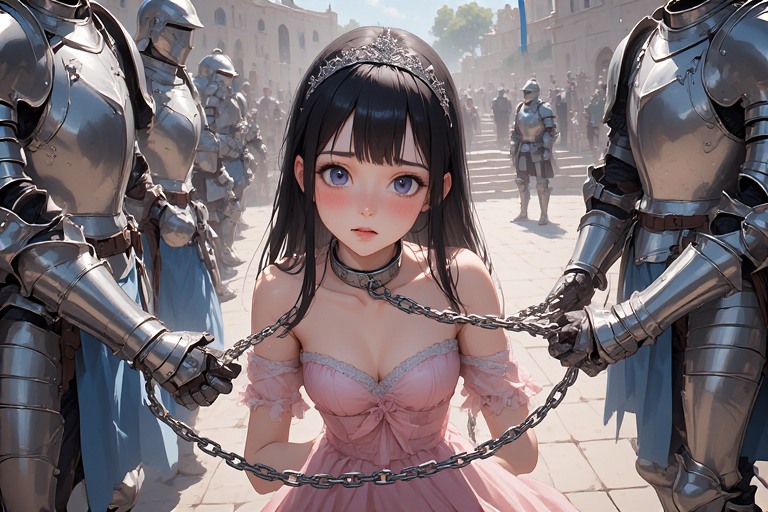 敗戦国の姫、連行される・・・ | の人気AIイラスト・グラビア