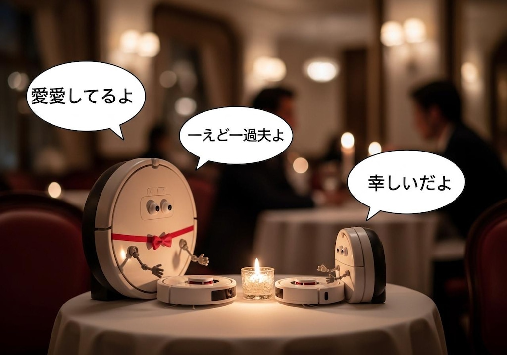 今日はルンバに喋ってもらった